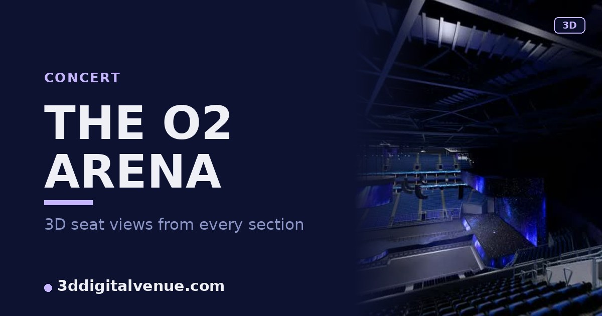 The O2 Seat View – Ariana Grande 2026 Seating Plan & Real 3D Views